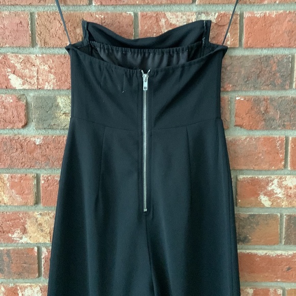 Hello Molly Black Strapless Zipper Jumpsuit - Picture 7 of 9